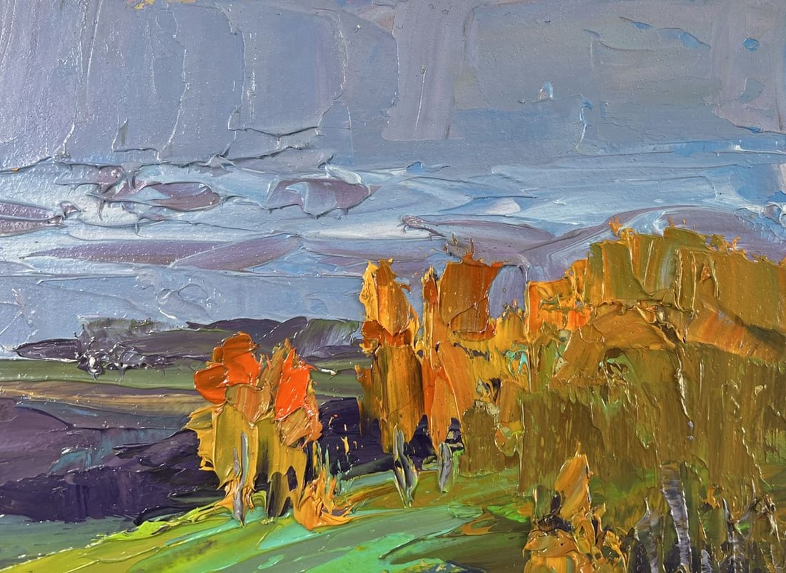 Oil painting When the evening sun gilded the silence Boris Serdyuk - 5