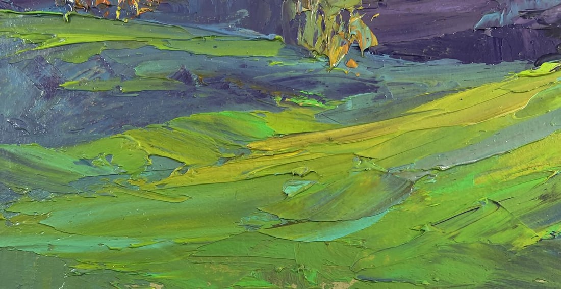 Oil painting When the evening sun gilded the silence Boris Serdyuk - 6