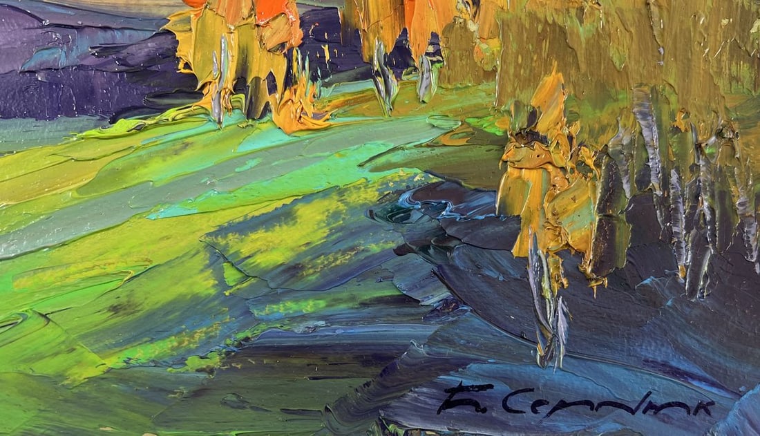 Oil painting When the evening sun gilded the silence Boris Serdyuk - 7