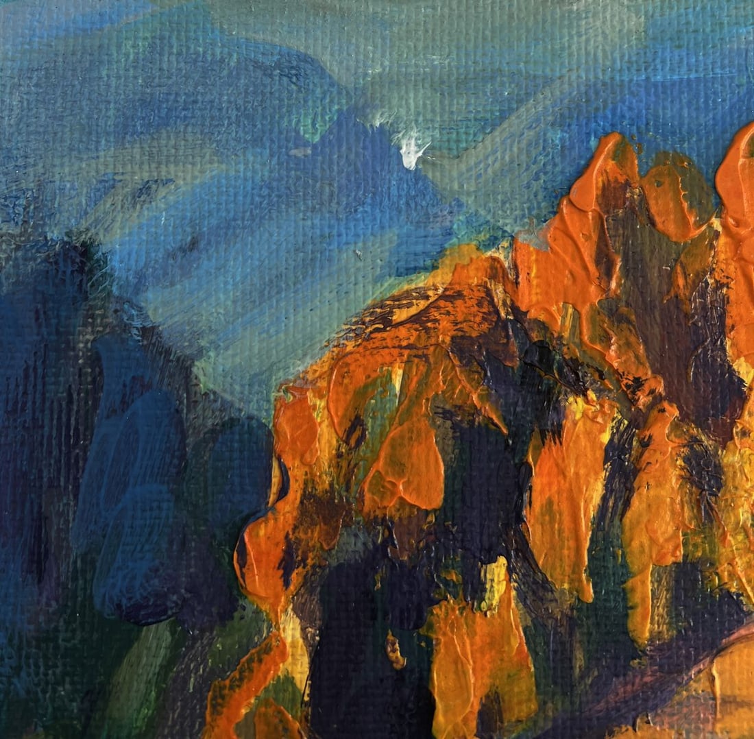 Acrylic painting Warm autumn Mykhailo Patskan - 4