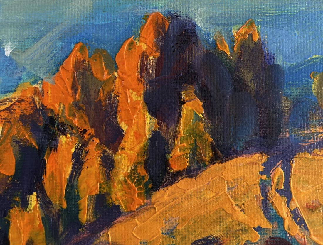 Acrylic painting Warm autumn Mykhailo Patskan - 5