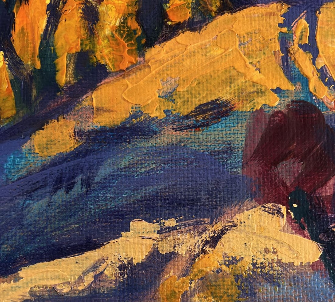 Acrylic painting Warm autumn Mykhailo Patskan - 8