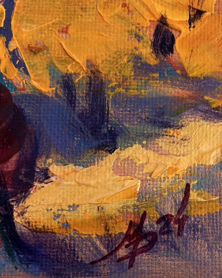 Acrylic painting Warm autumn Mykhailo Patskan - 9