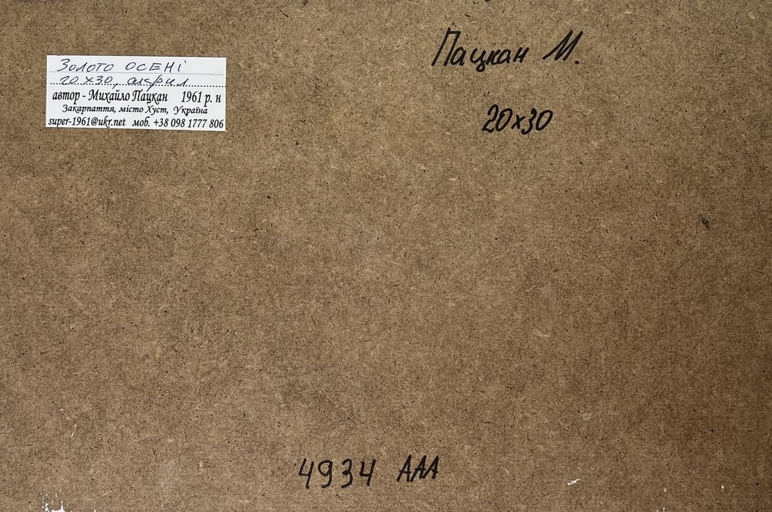 Acrylic painting Colors of the autumn forest Mykhailo Patskan - 10