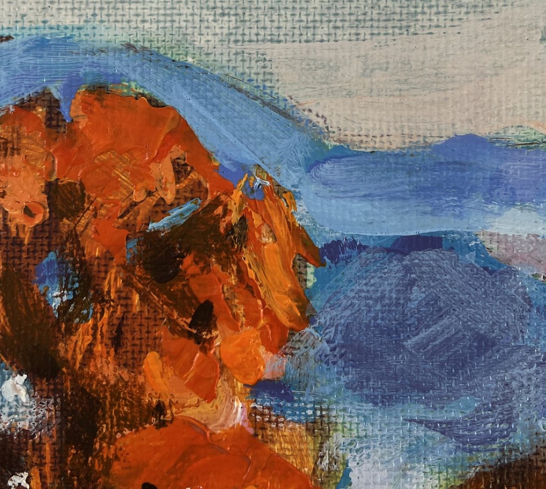 Acrylic painting Colors of the autumn forest Mykhailo Patskan - 6