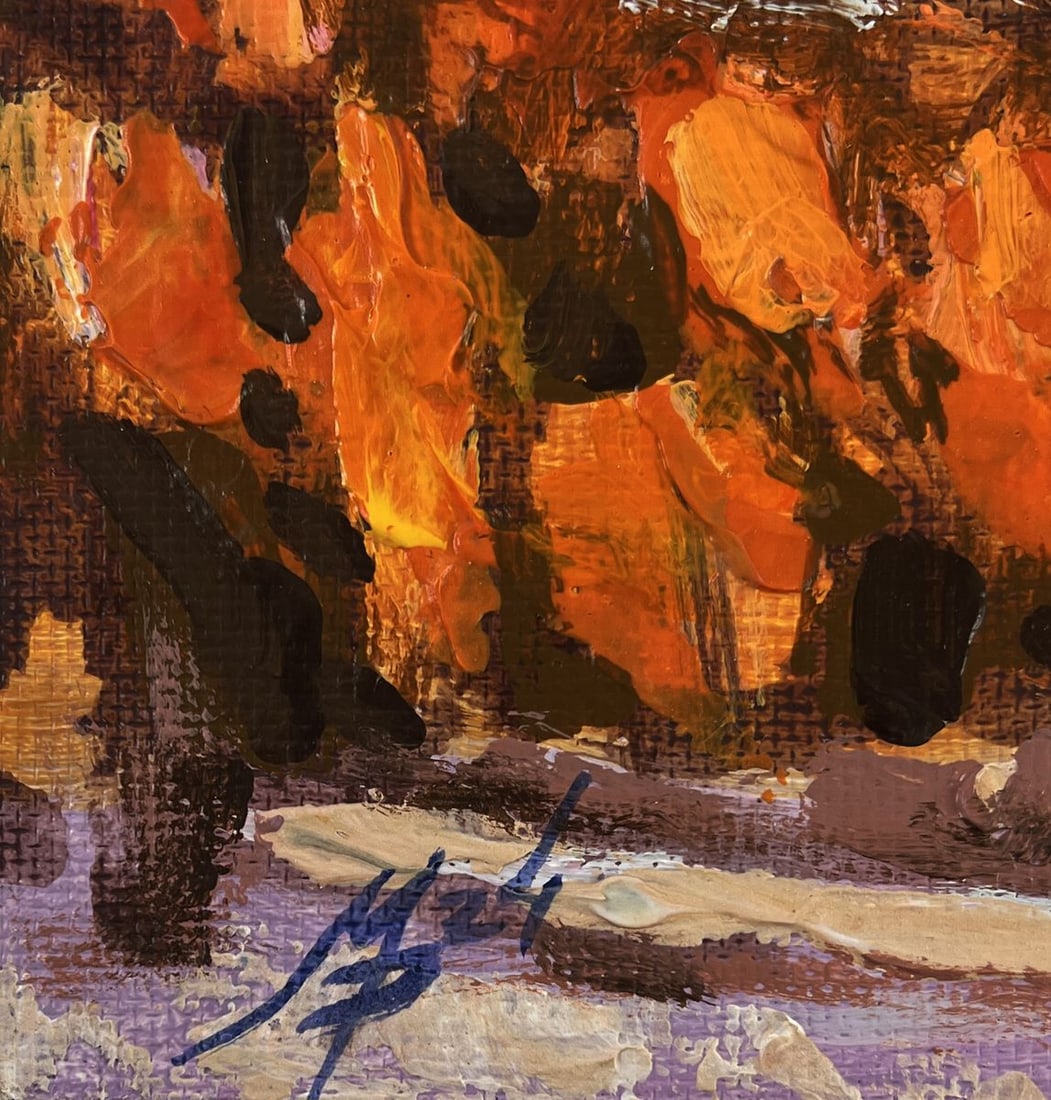 Acrylic painting Colors of the autumn forest Mykhailo Patskan - 7