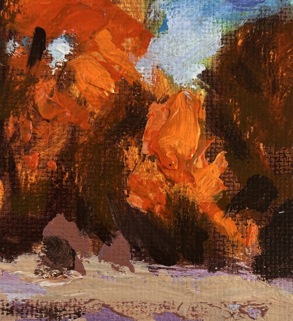 Acrylic painting Colors of the autumn forest Mykhailo Patskan - 9