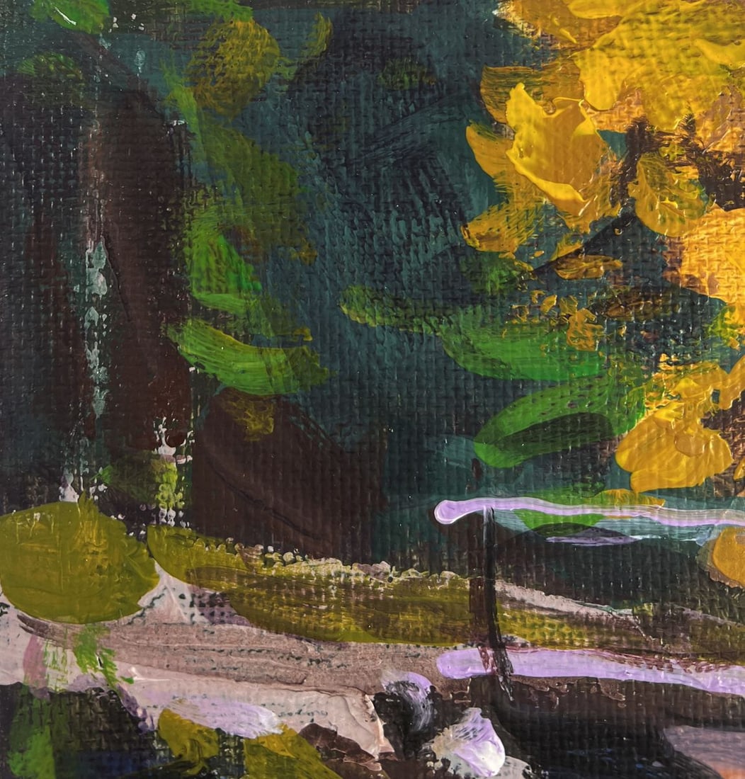 Acrylic painting Bridge over the river Mykhailo Patskan - 4