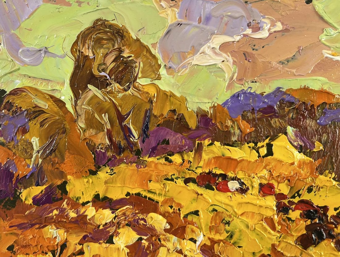 Oil painting Autumn is floating over the horizon Alex Kalenyuk - 4