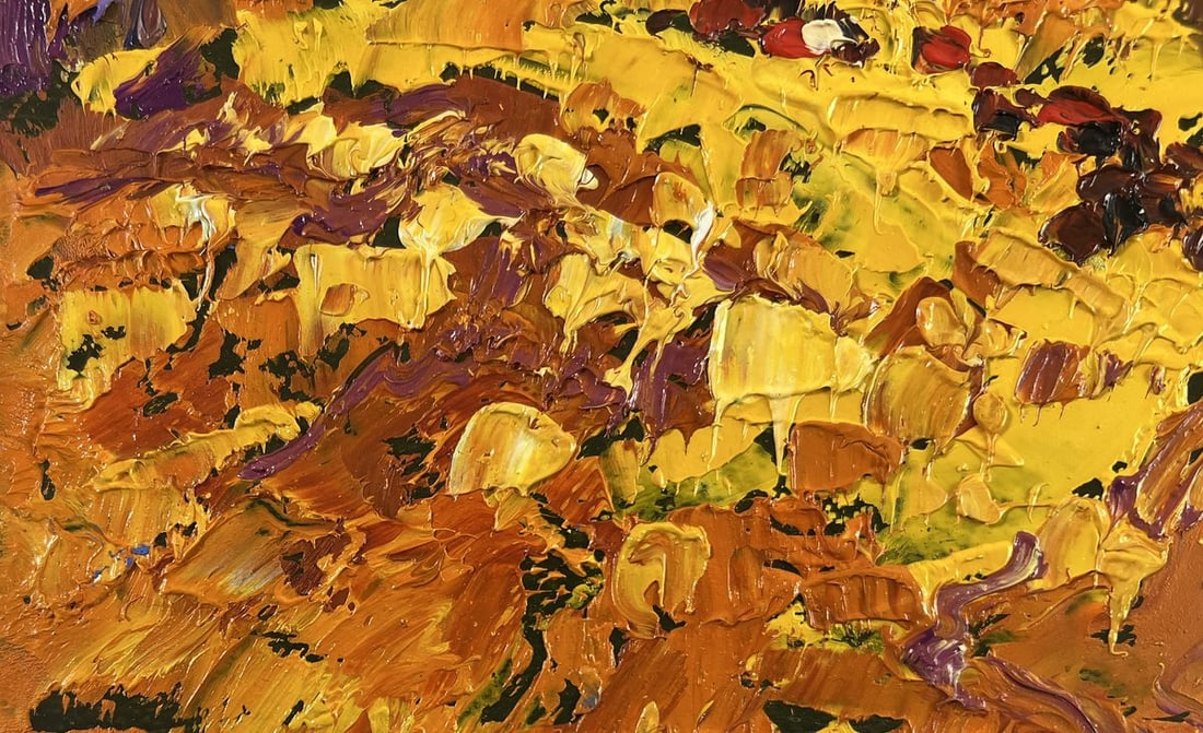 Oil painting Autumn is floating over the horizon Alex Kalenyuk - 6