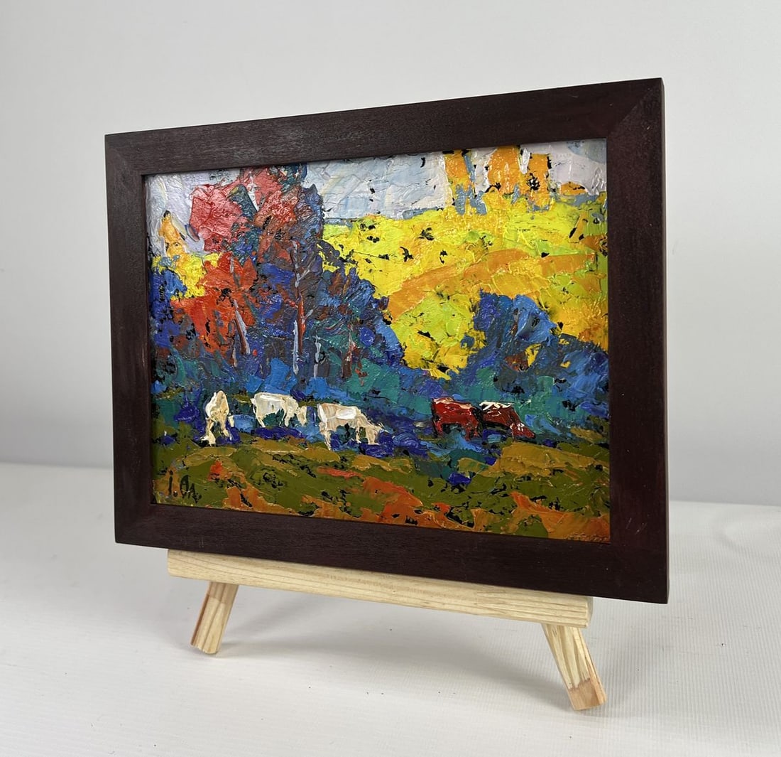 Oil painting In the shade of trees is peace of mind Alex Kalenyuk - 3