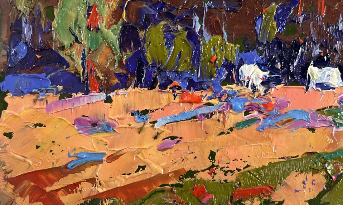 Oil painting Morning at the edge of the forest Alex Kalenyuk - 6