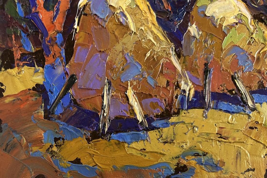 Oil painting Autumn silence Oksana Kalenyuk - 6