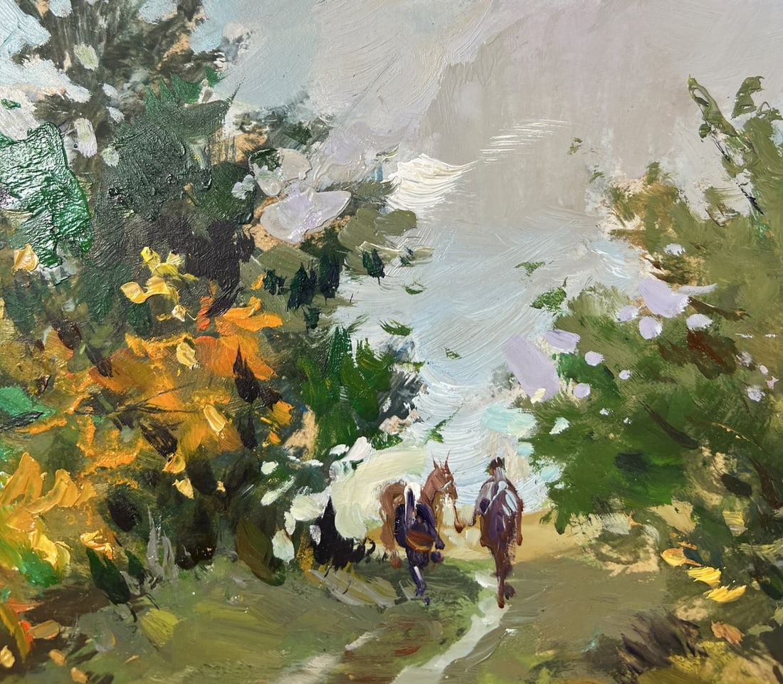 Oil painting A path through the silence of the forest Yuriy Suprunchuk - 5