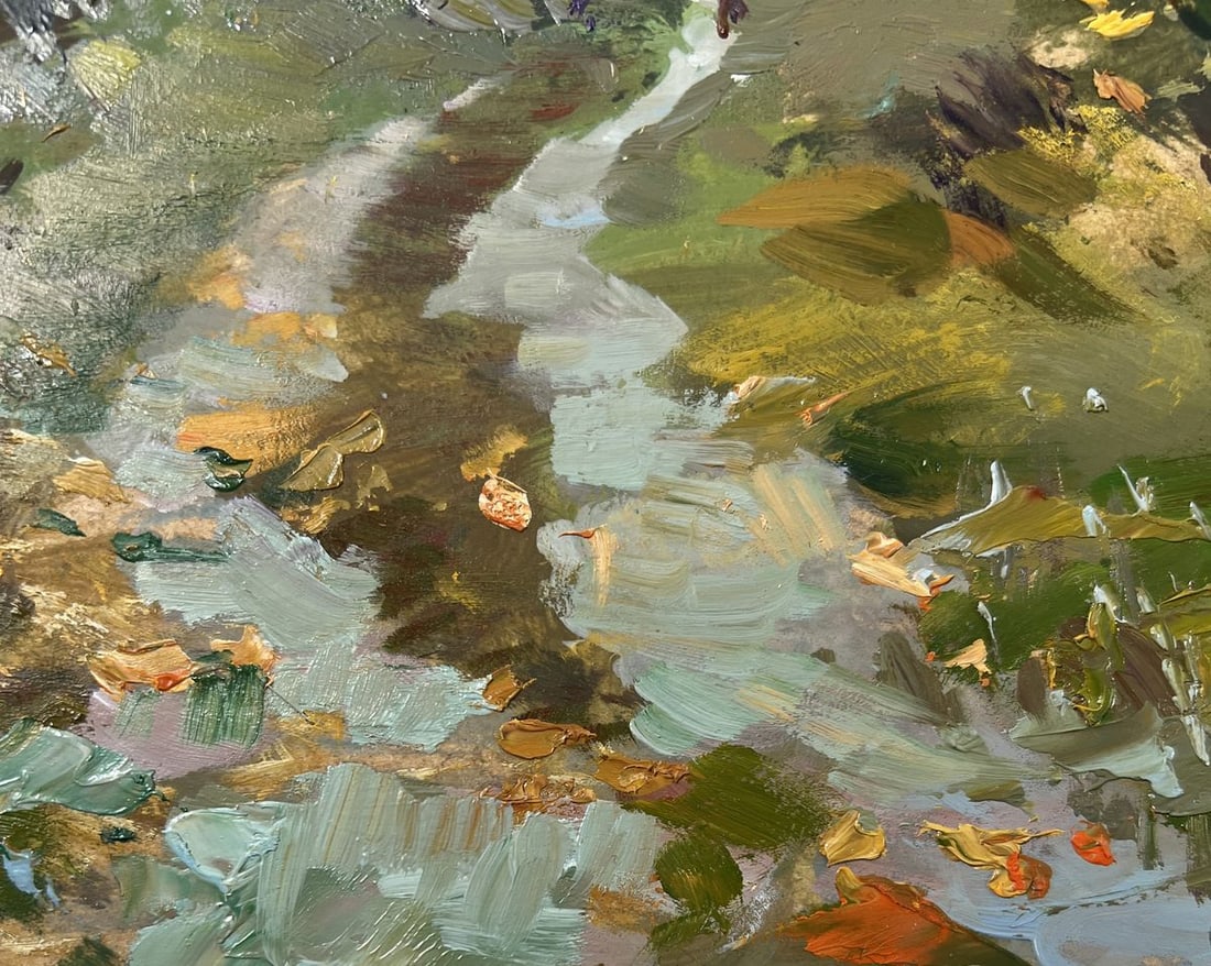 Oil painting A path through the silence of the forest Yuriy Suprunchuk - 8