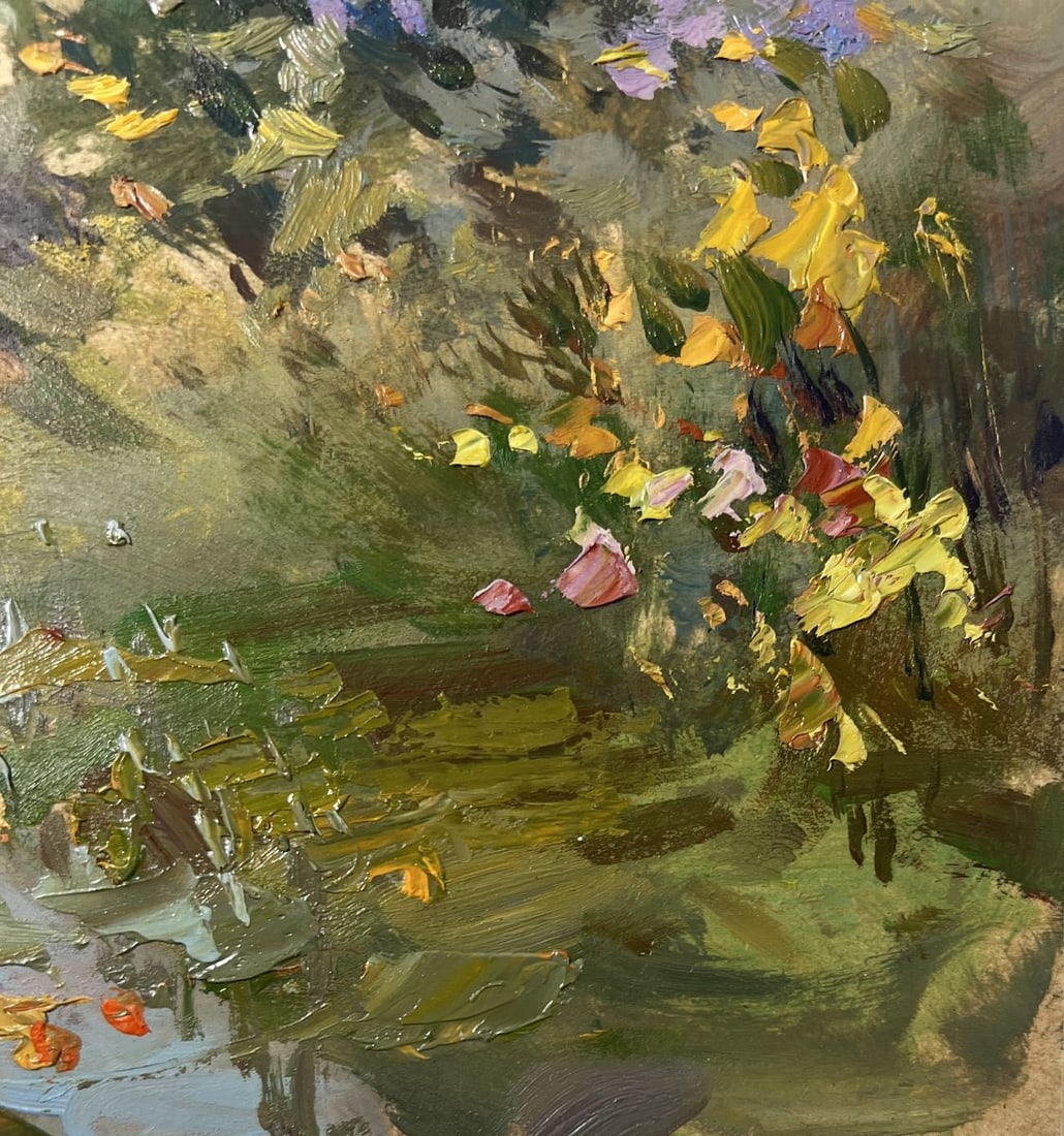 Oil painting A path through the silence of the forest Yuriy Suprunchuk - 9