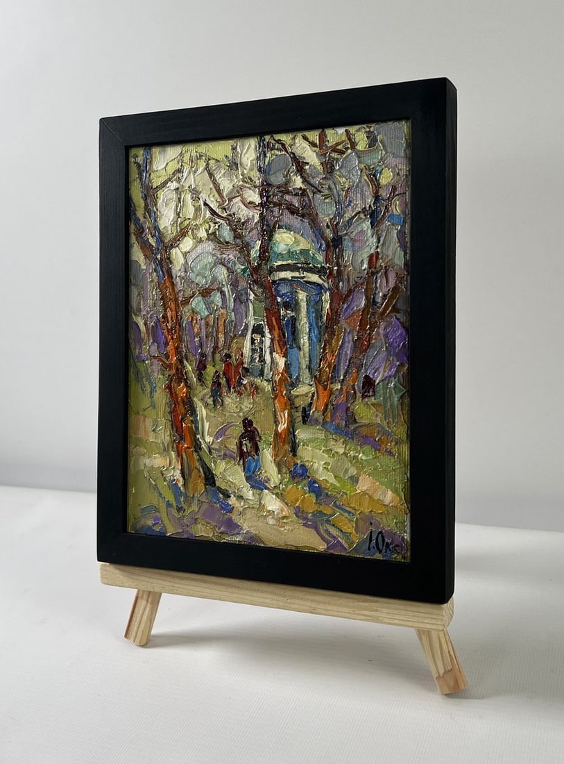 Oil painting A walk in the park Oksana Kalenyuk - 3