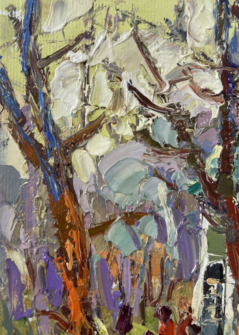 Oil painting A walk in the park Oksana Kalenyuk - 4