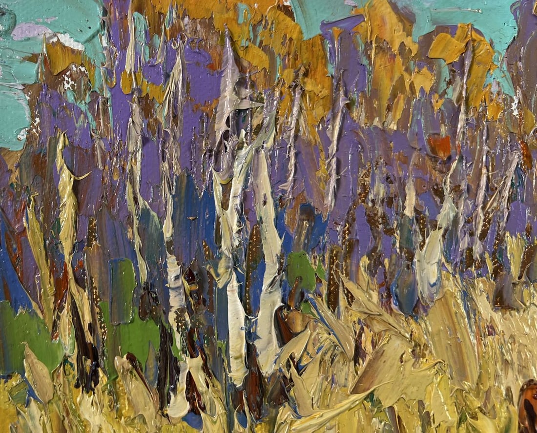 Oil painting At the forest edge Alex Kalenyuk - 4