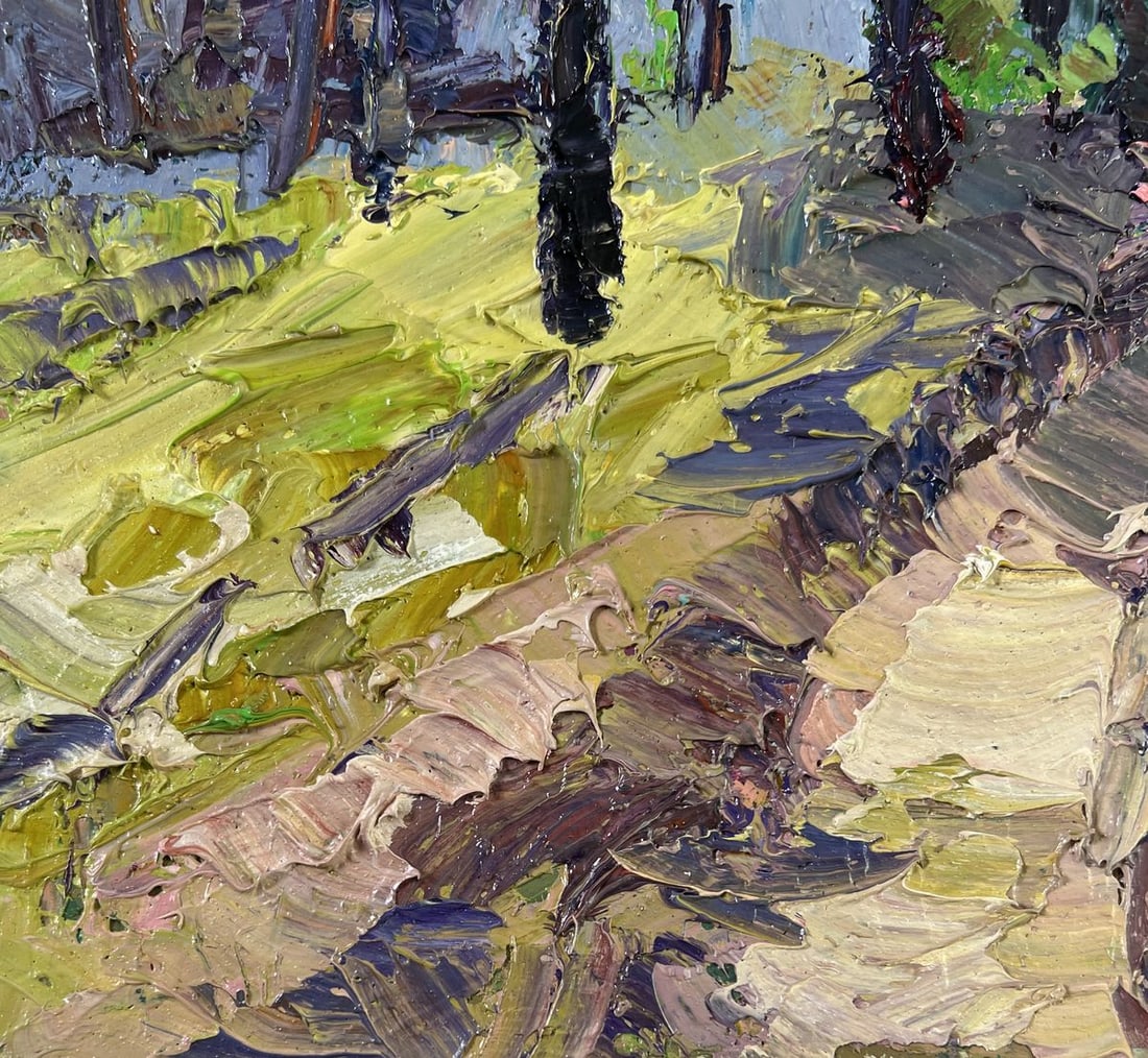 Oil painting The road among the trees Boris Serdyuk - 7