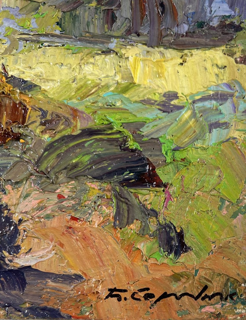 Oil painting The road among the trees Boris Serdyuk - 9