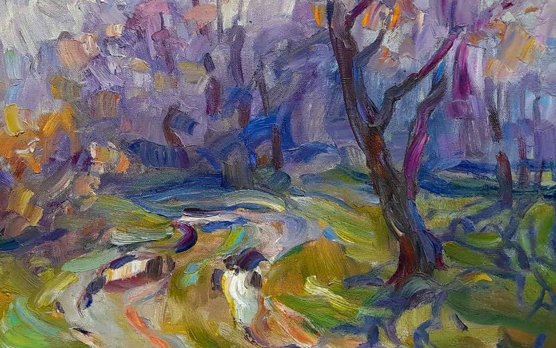 Oil painting Autumn forest Ivan Kovalenko - 5