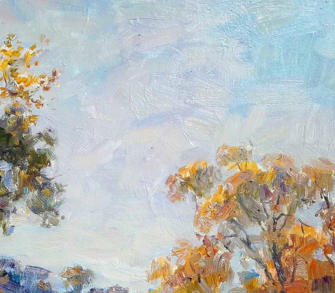 Oil painting Walk along the river Ivan Kovalenko - 3