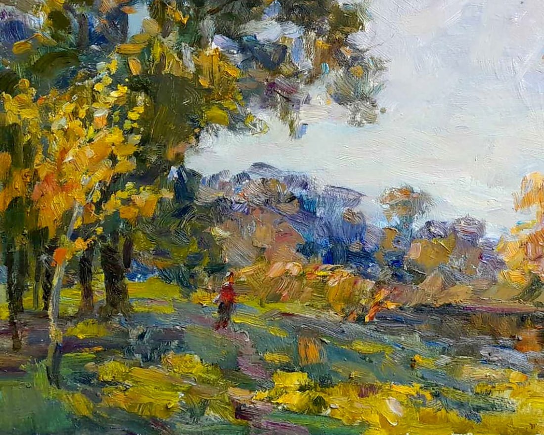 Oil painting Walk along the river Ivan Kovalenko - 4