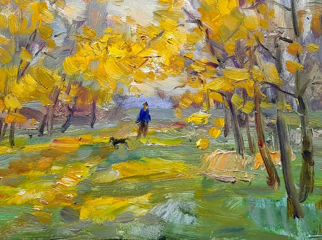 Oil painting On fallen leaves Ivan Kovalenko - 5