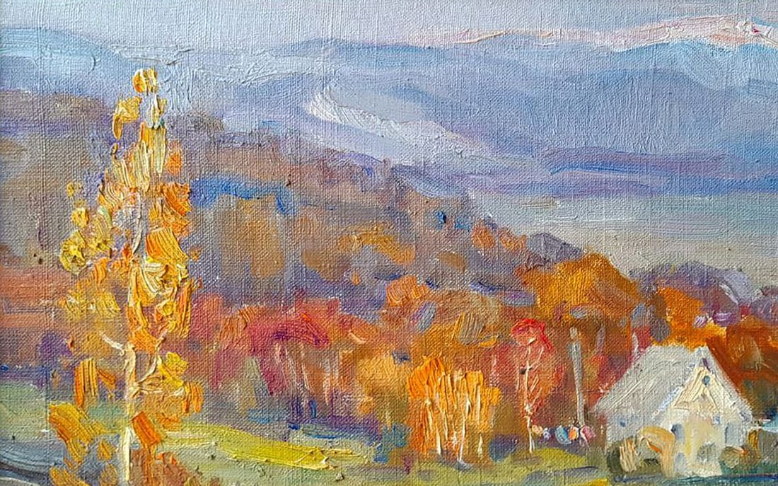 Oil painting In the autumn mountains Ivan Kovalenko - 2