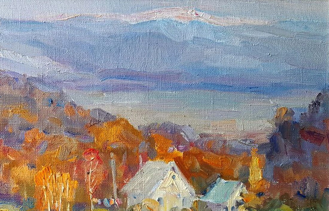 Oil painting In the autumn mountains Ivan Kovalenko - 3