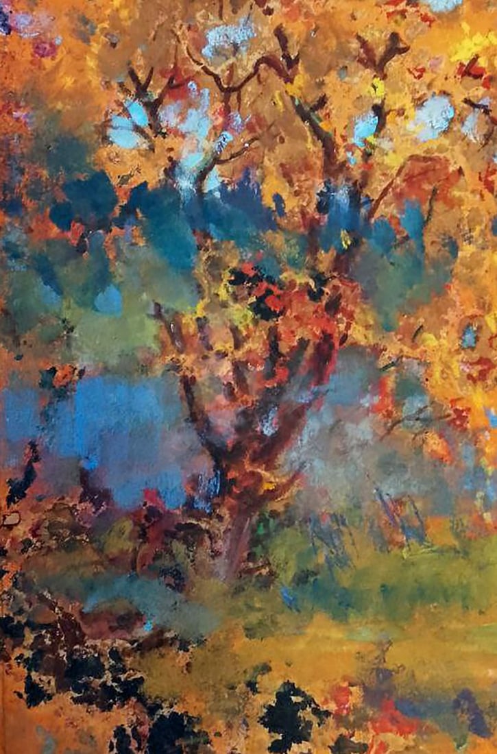 Oil painting Yellowed tree Vitaly Duhnevich - 4