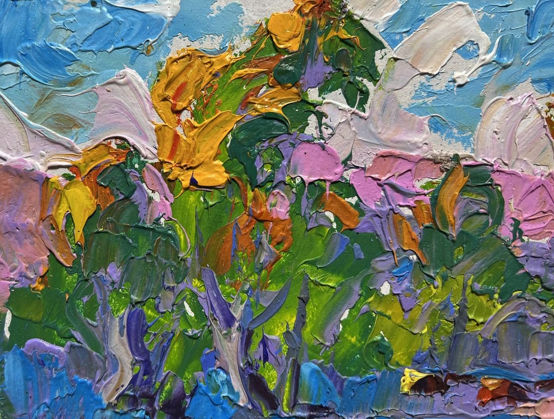 Oil painting Autumn colors of nature Alex Kalenyuk - 4