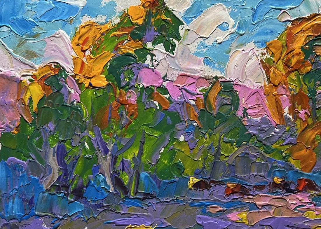 Oil painting Autumn colors of nature Alex Kalenyuk - 6