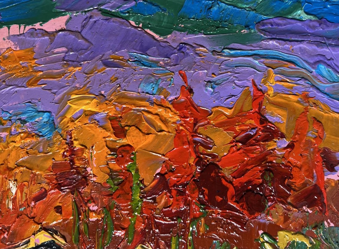 Oil painting Autumn in the mountains Alex Kalenyuk - 5