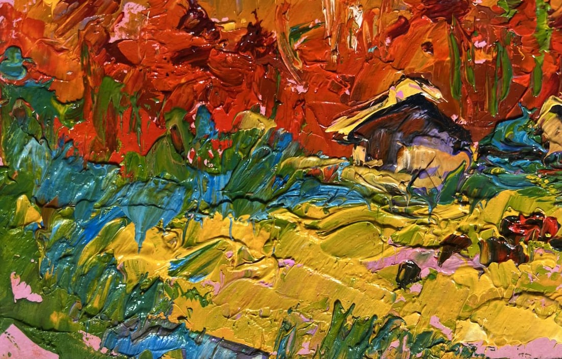 Oil painting Autumn in the mountains Alex Kalenyuk - 8