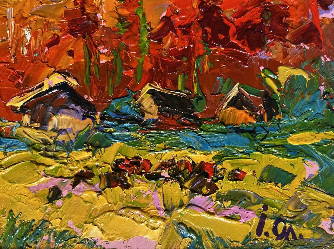 Oil painting Autumn in the mountains Alex Kalenyuk - 9