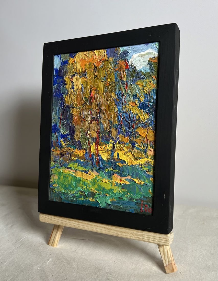 Oil painting Sunbeams on the meadows Oksana Kalenyuk - 3