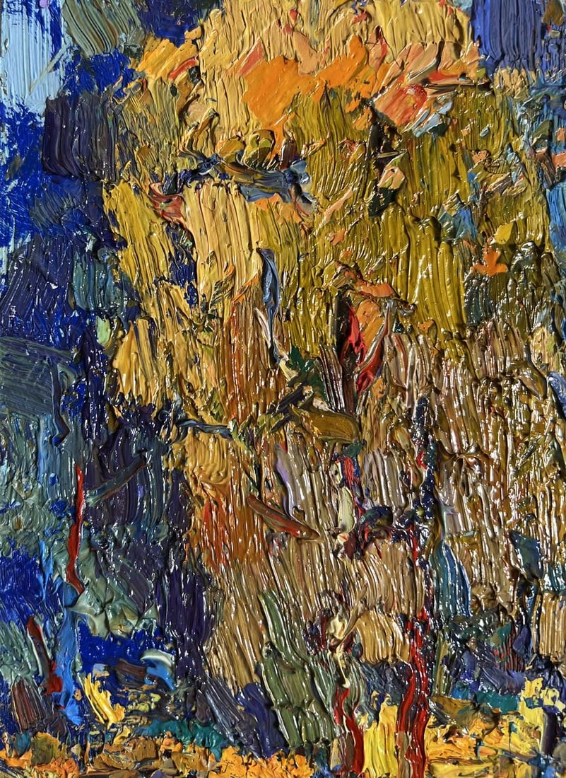 Oil painting Sunbeams on the meadows Oksana Kalenyuk - 4