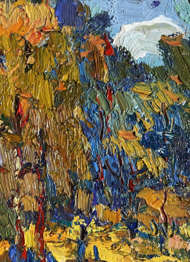 Oil painting Sunbeams on the meadows Oksana Kalenyuk - 5