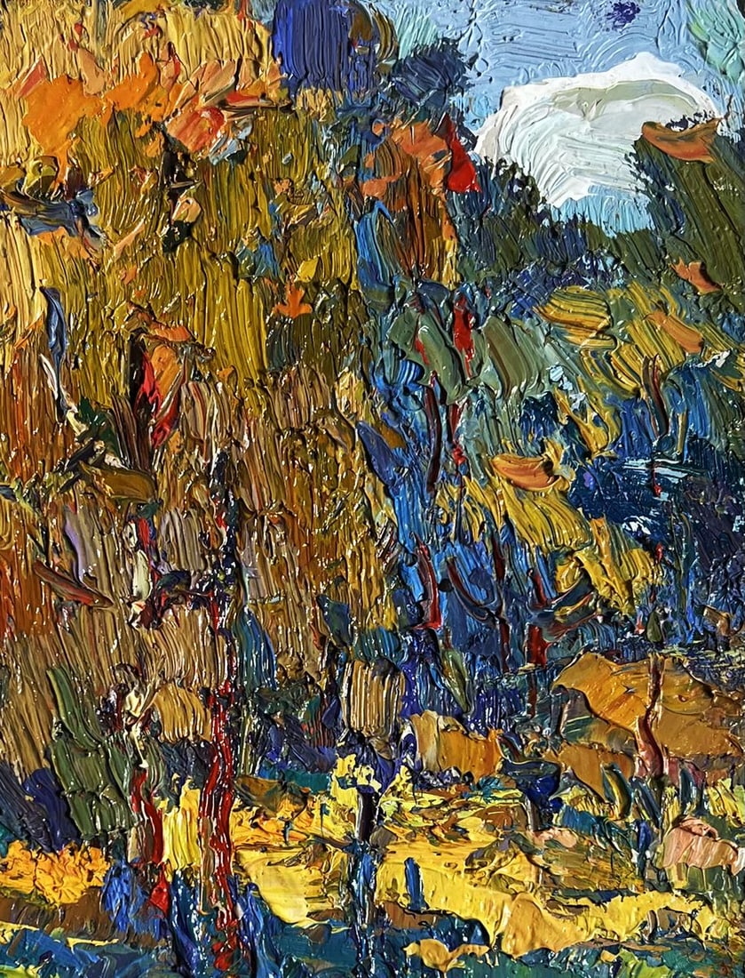 Oil painting Sunbeams on the meadows Oksana Kalenyuk - 7