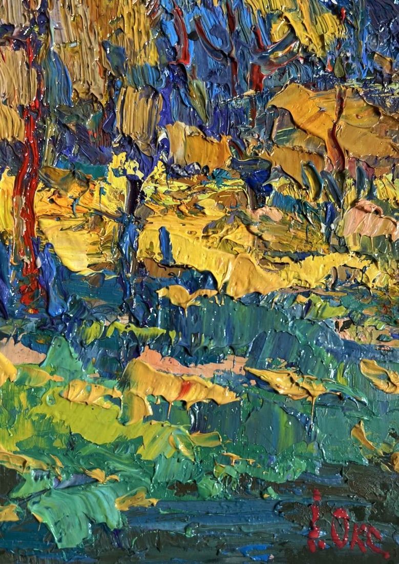 Oil painting Sunbeams on the meadows Oksana Kalenyuk - 9