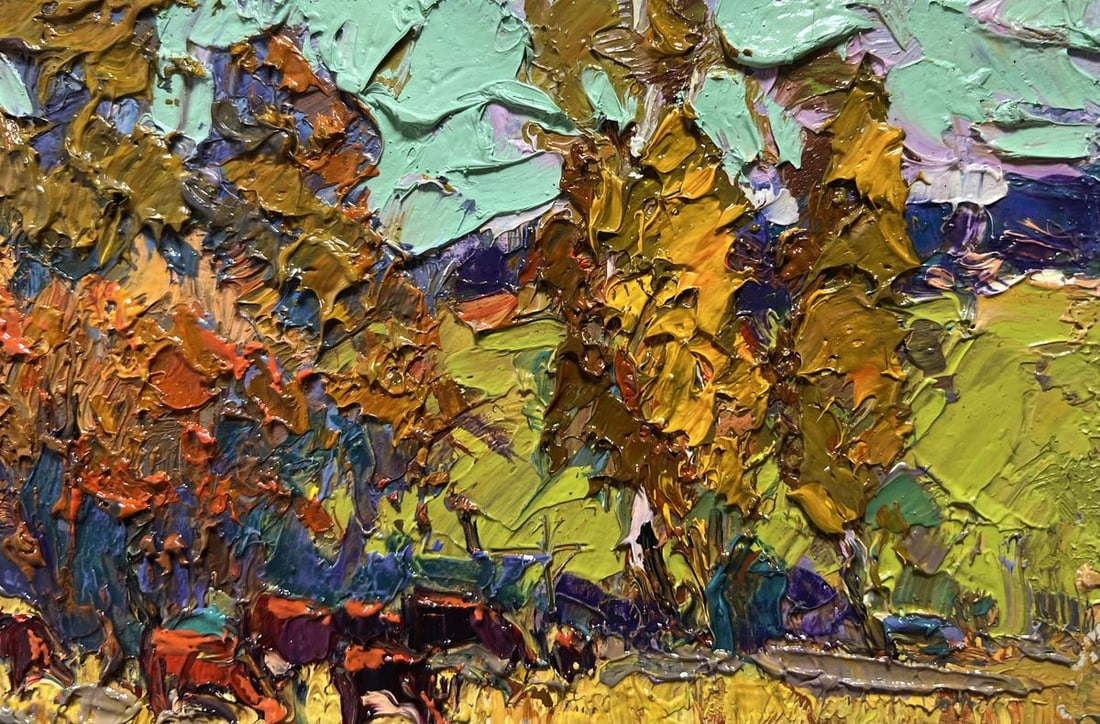 Oil painting The queue for the pasture Oksana Kalenyuk - 5