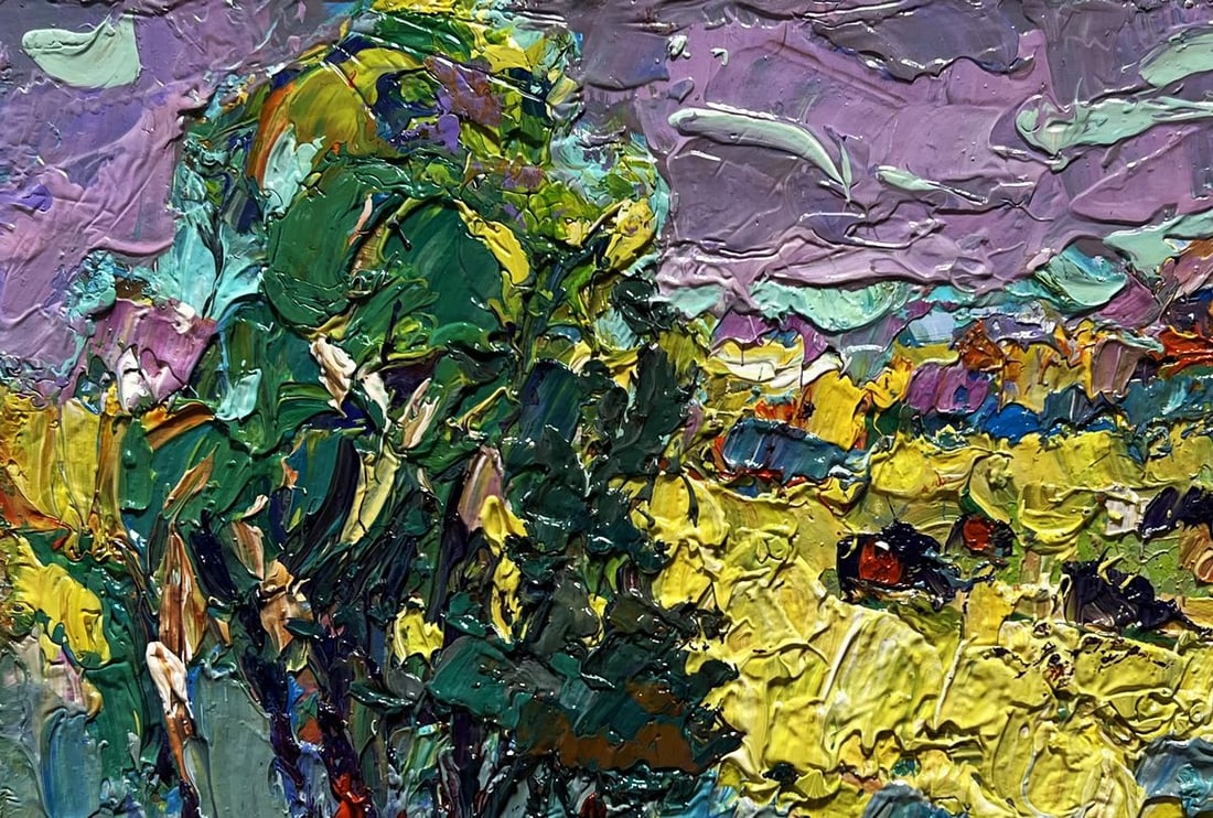 Oil painting In autumn after the rain Alex Kalenyuk - 4