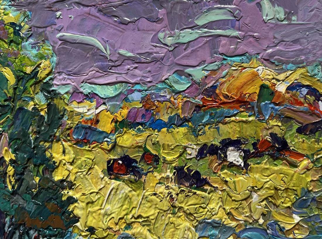 Oil painting In autumn after the rain Alex Kalenyuk - 7