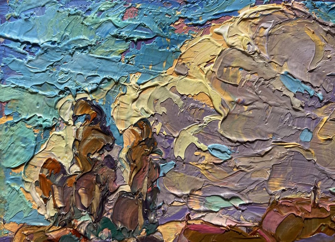 Oil painting Early autumn morning Alex Kalenyuk - 4