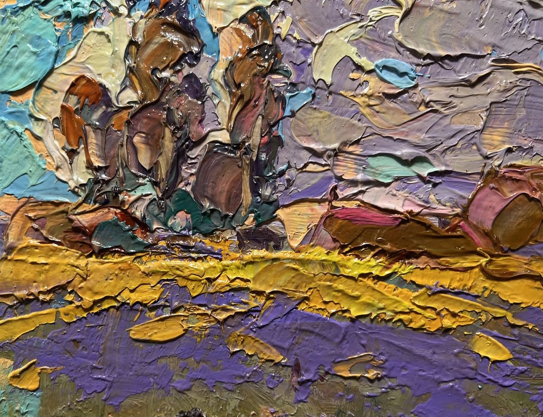 Oil painting Early autumn morning Alex Kalenyuk - 8