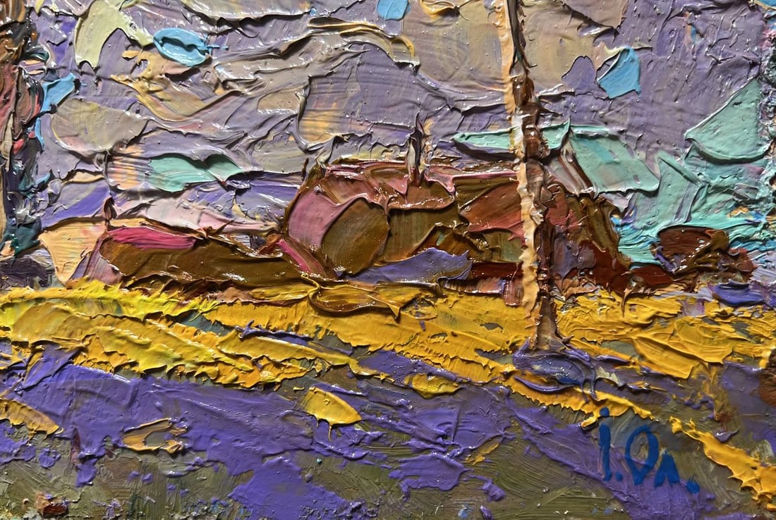 Oil painting Early autumn morning Alex Kalenyuk - 9