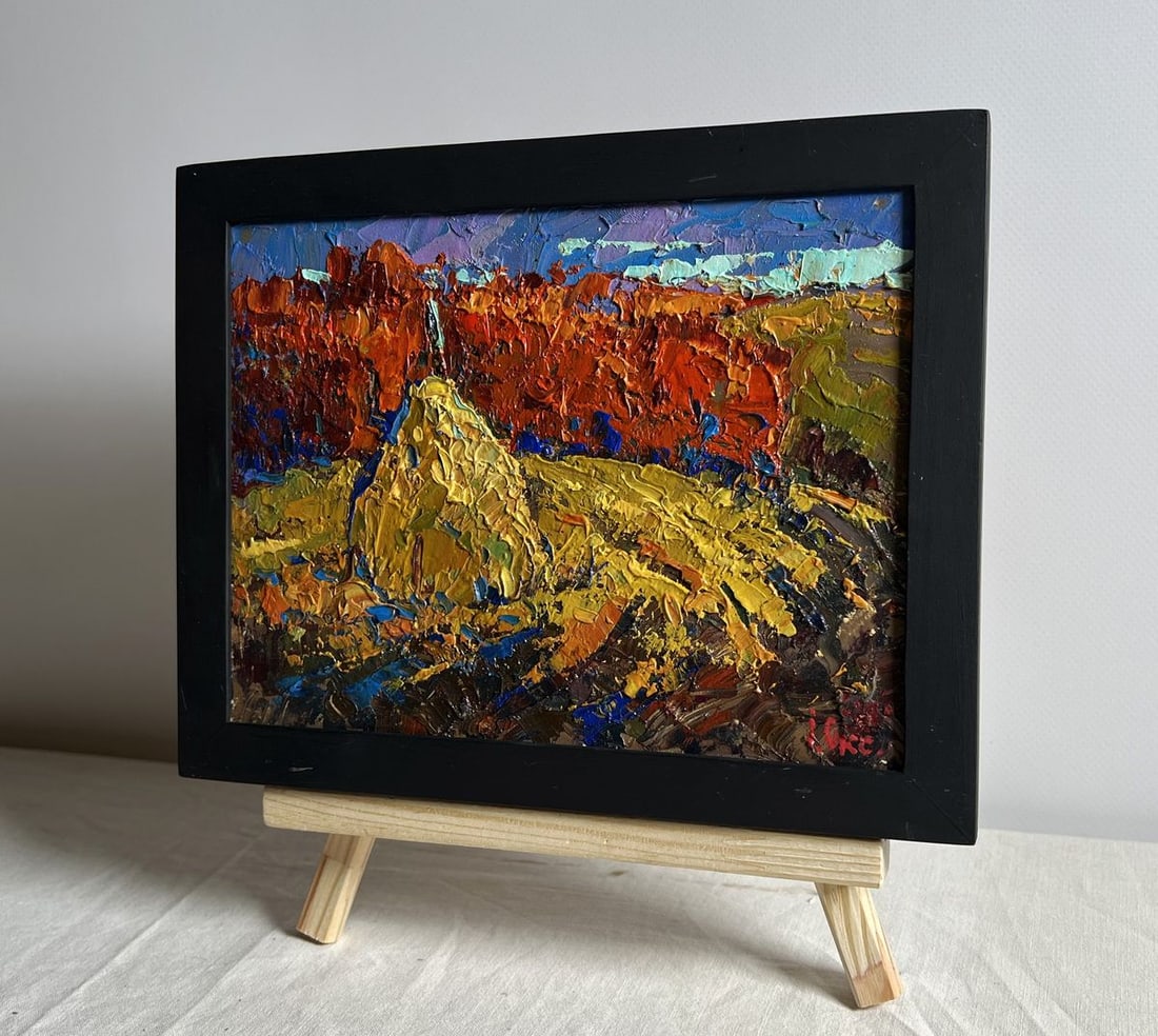 Oil painting Autumn smell of the field Oksana Kalenyuk - 3