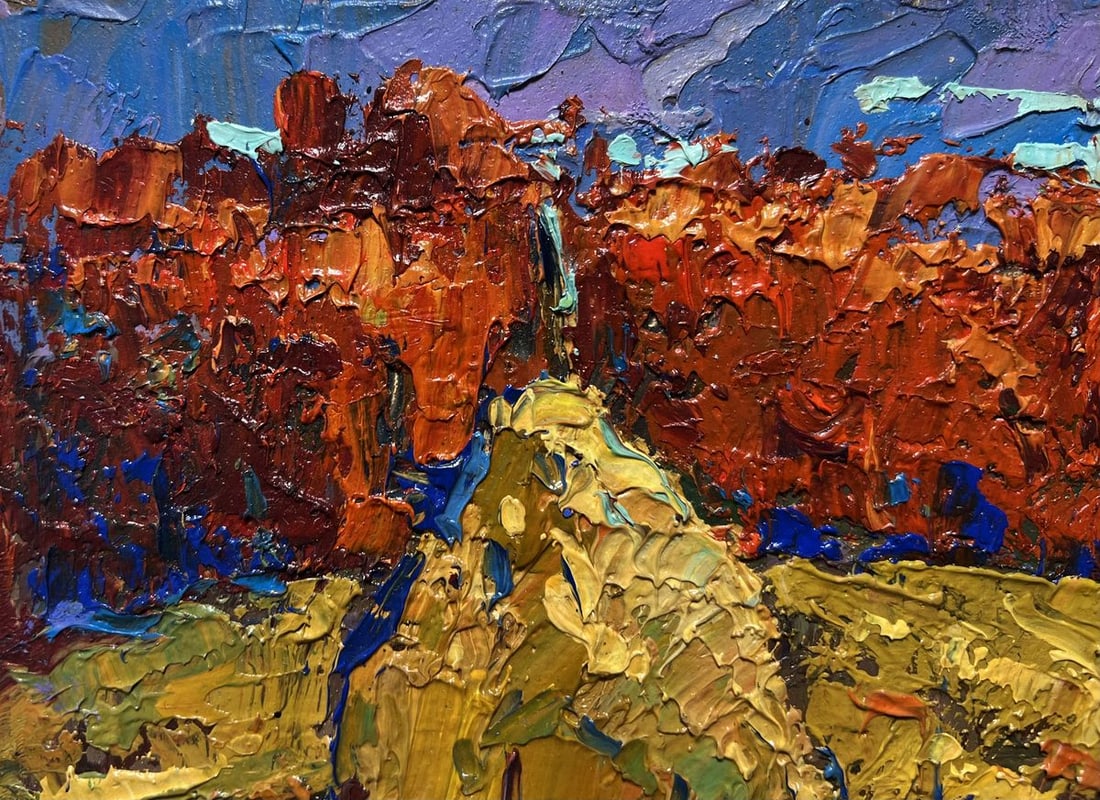 Oil painting Autumn smell of the field Oksana Kalenyuk - 4